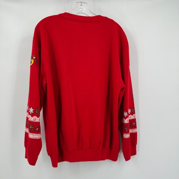 Christmas On Mainstreet Womens Vintage Holiday Sweatshirt Size XL Festive Retro - Picture 2 of 7